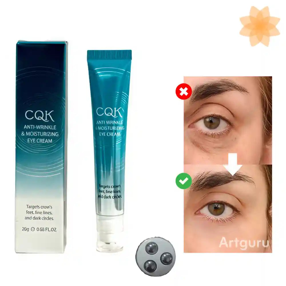 CQK® Crema Contorno de Ojos - Antiarrugas, Ojeras y Líneas de Expresión