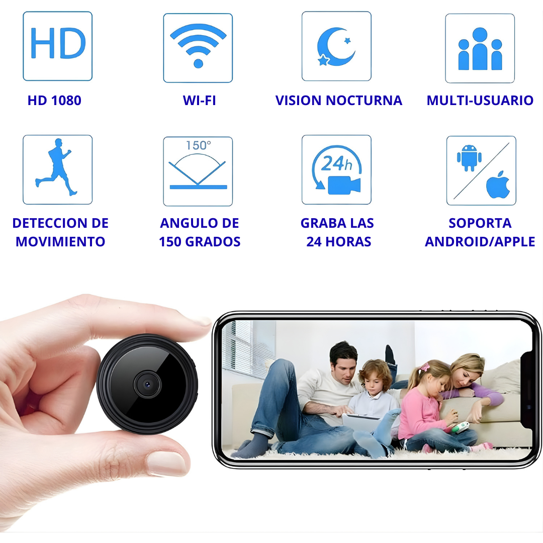 A9 MINI CAMARA DE SEGURIDAD WIFI A9..